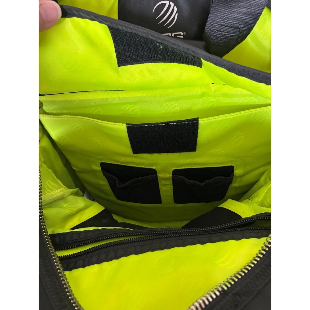 MPG Sport Mondetta Performance Gear Black Nylon Backpack Neon Green Lining